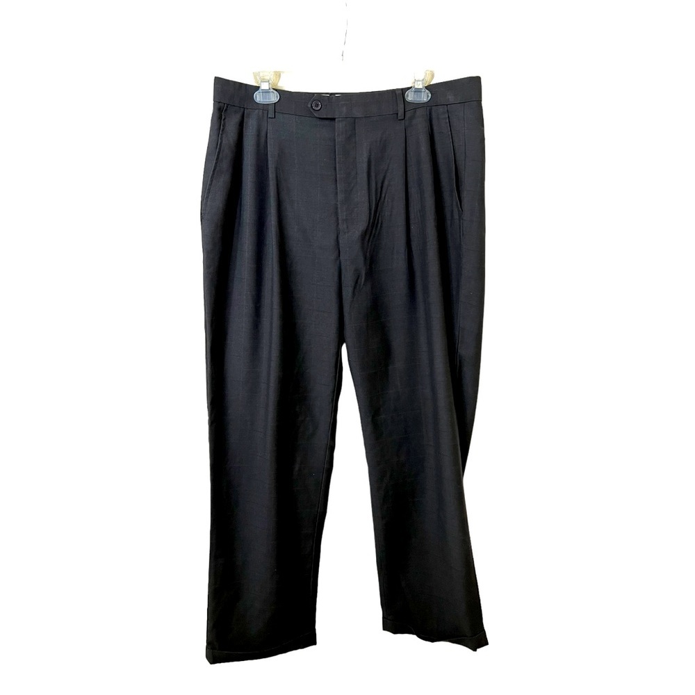 Eddie Domani mens dress pants size 38X32 Gray in color.